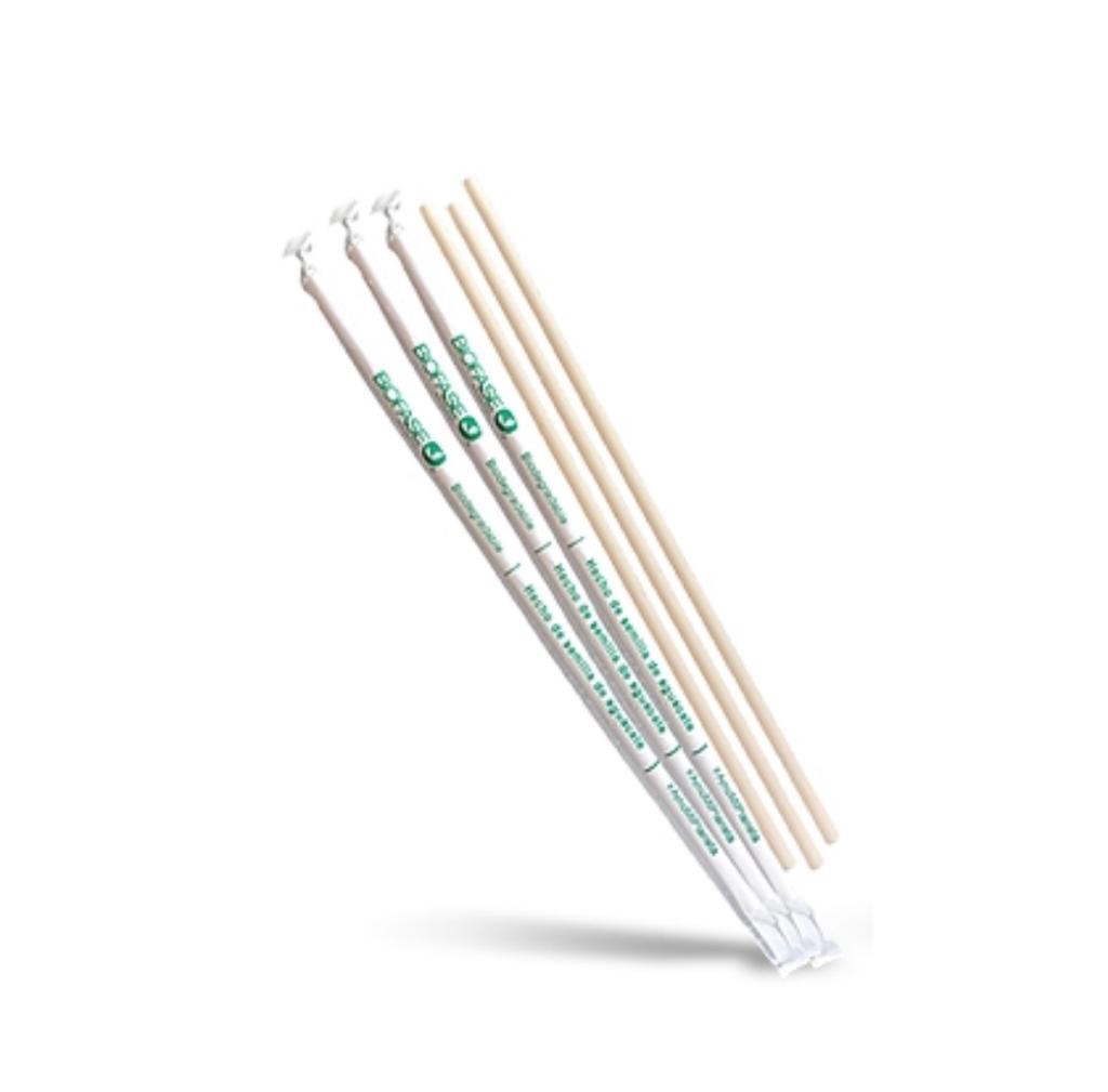 Popote Biodegradable Estuchado hecho de semilla de aguacate BIOFASE